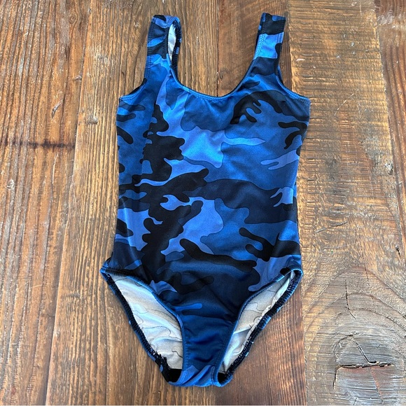 KIDS CAMOUFLAGE ONE PIECE BATHING SUIT - Picture 2 of 4